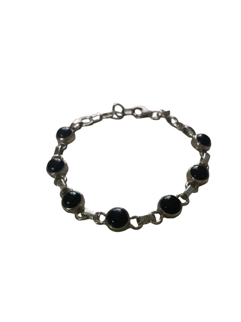 Pulsera Tesoro Tps Pedreria Ajustado Negro - Talla U