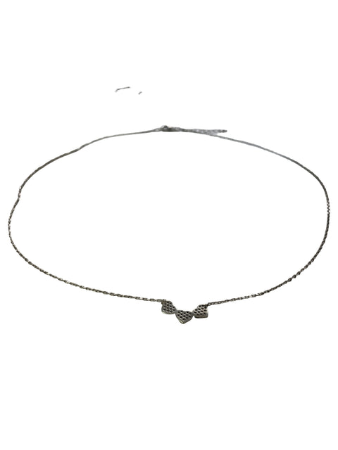 Collar Tesoro Tps Dije Corazon Plateado - Talla U