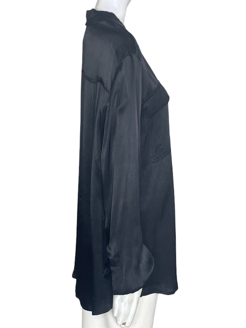 Camisa Michael Kors Manga larga Botones Negro - Talla L