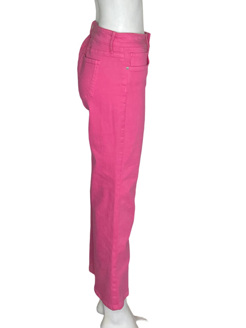 Pantalón Nydj Recto Wide-leg Rosado - Talla 4