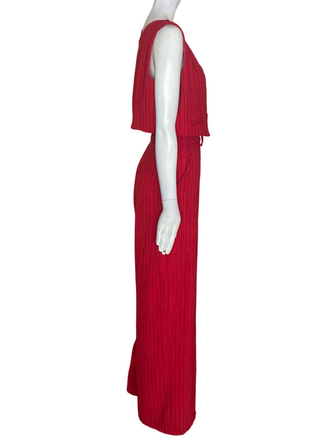 Conjunto Lady Moon Chaleco/pantalon Sin mangas Rojo - Talla M