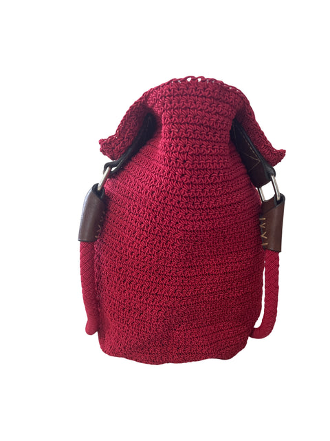 Cartera Rosetti Tejido Asa Rojo - Talla U