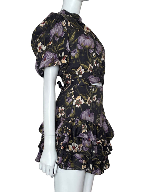Conjunto Especia de Algodón Estampado Morado - Talla S