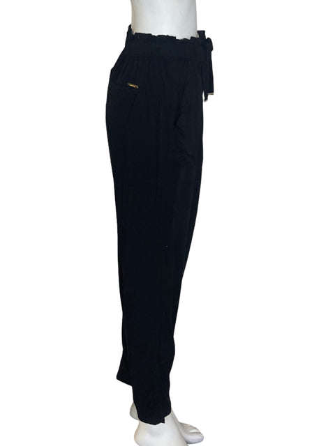Pantalón Mohito de Viscosa Cordon Bolsillo Negro - Talla 36