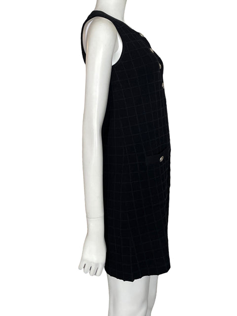 Vestido Maje Texturizado Mini Negro - Talla 36