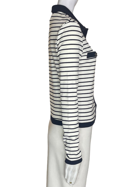 Blusa Mango de Algodón Rayas Manga larga Azul - Talla S