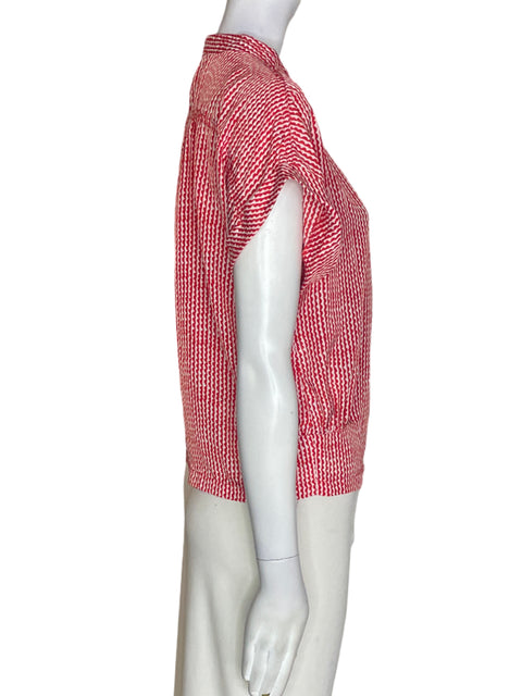 Camisa Annabelle Manga corta Botones Rojo - Talla S