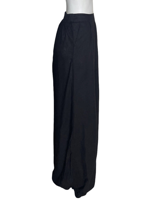 Pantalón Asos de Viscosa Elastico Plisado Negro - Talla 10