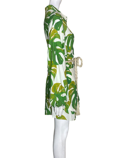 Romper Farm de Lino Fajon Botones Verde - Talla L