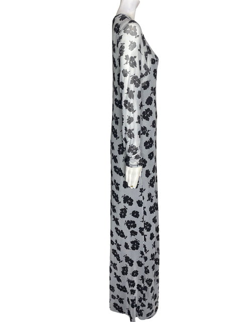 Vestido Mindse 7 Transparente Animal print Gris - Talla L