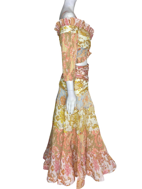Conjunto Zimmermann Blusa/falda Abullonado Naranja - Talla 0