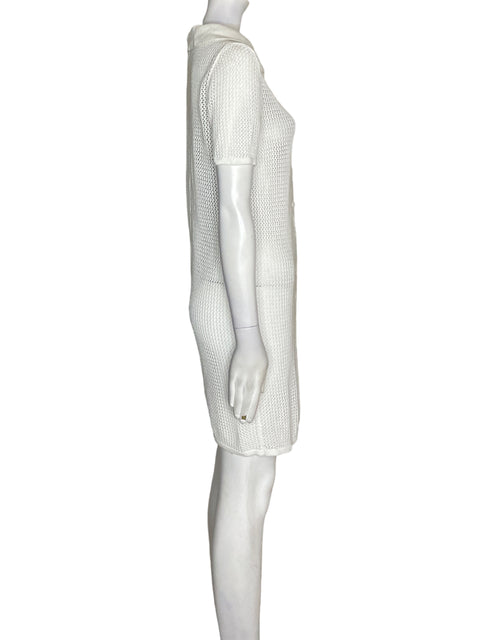 Vestido Haute Hippie de Viscosa Punto Manga corta Blanco - Talla M