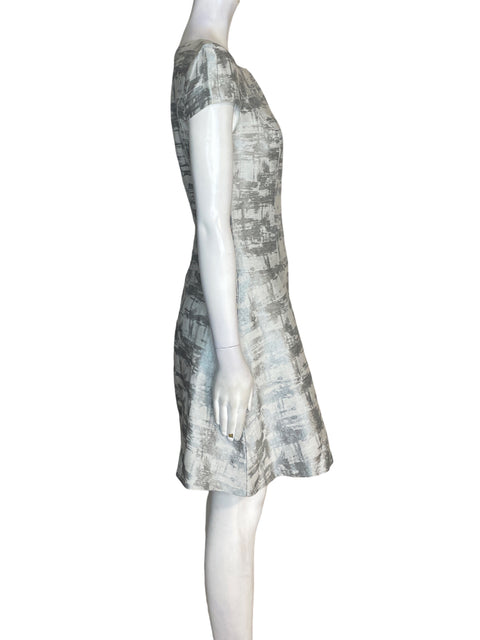 Vestido Farrington Satinado Manga corta Gris - Talla 38
