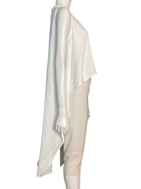 Blusa Strut & Bolt Asimétrico Liso Blanco - Talla S