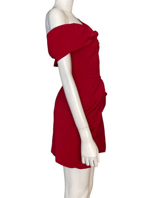 Vestido C/Meo Collective Asimétrico Mini Rojo - Talla S