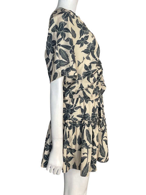Conjunto Duo mar Estampado Cuello v Beige - Talla S