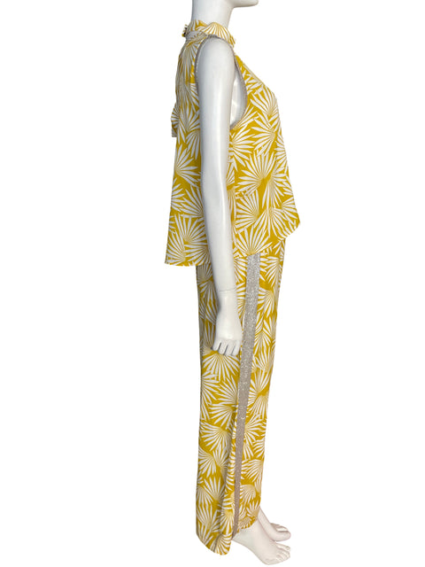 Conjunto Gracia Estampado Brillo Amarillo - Talla S