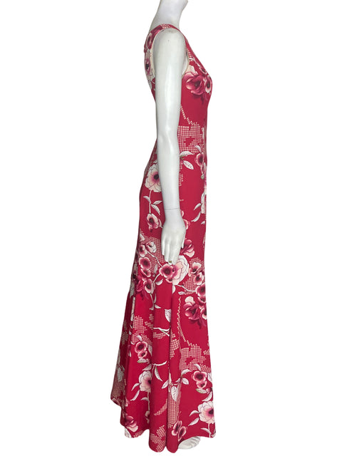 Vestido Dennise lamore Sin mangas Estampado Rojo - Talla M