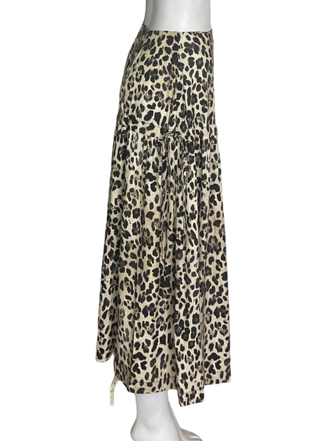 Falda Bimba Y Lola Animal print Maxi Beige - Talla 34