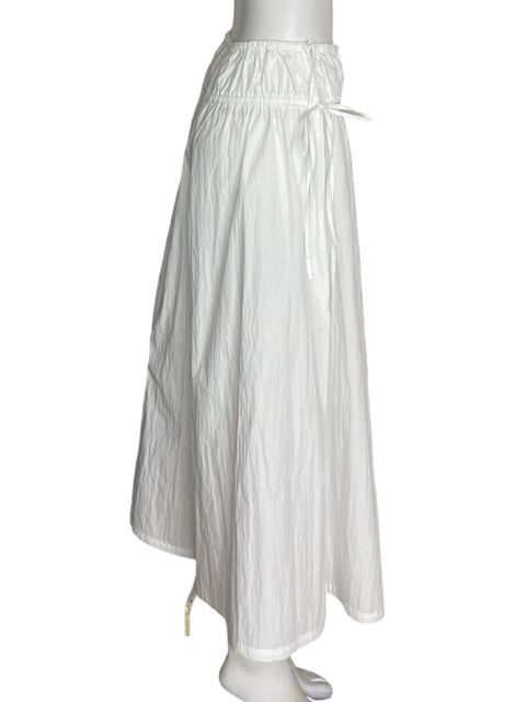 Pantalón Zara Elastico Palazo Blanco - Talla XS