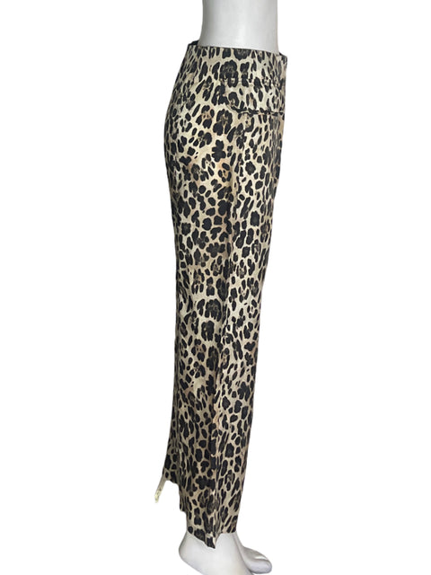 Pantalón Bimba Y Lola Animal print Zipper Marrón - Talla XS