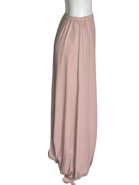 Pantalón Zara Bombacho Liso Rosado - Talla XS