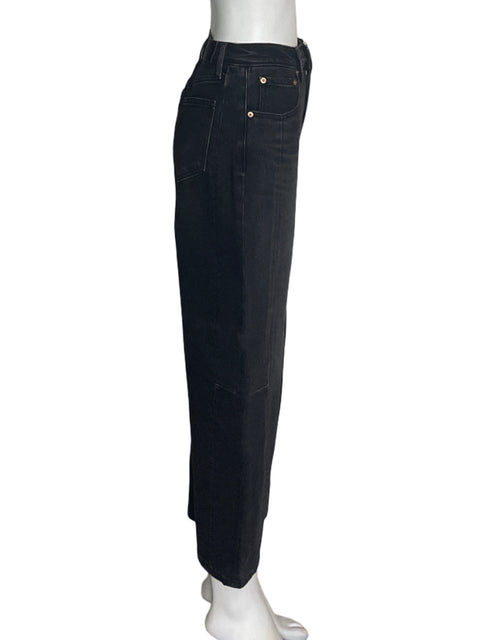 Pantalón Pistola Bolsillo Liso Negro - Talla 24