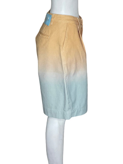 Short Sixxta Bicolor Bolsillo Naranja - Talla 4