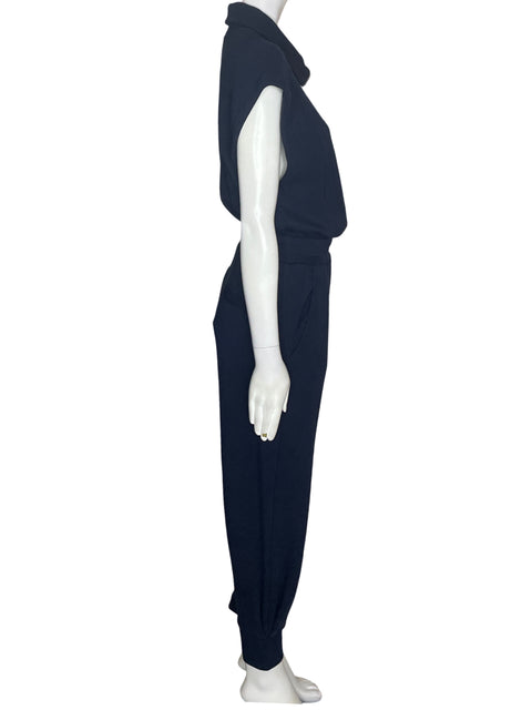 Mono Varley de Algodón Sin mangas Liso Azul - Talla XS