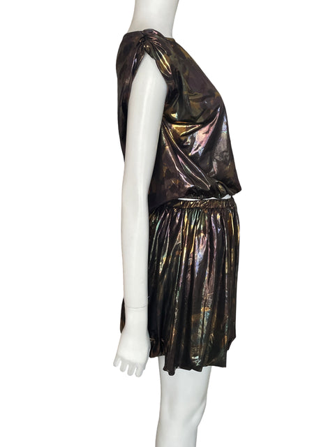 Conjunto Is She Love Brillo Sin mangas Dorado - Talla M