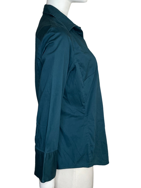 Camisa Banana Republic Manga larga Stretch Verde - Talla L