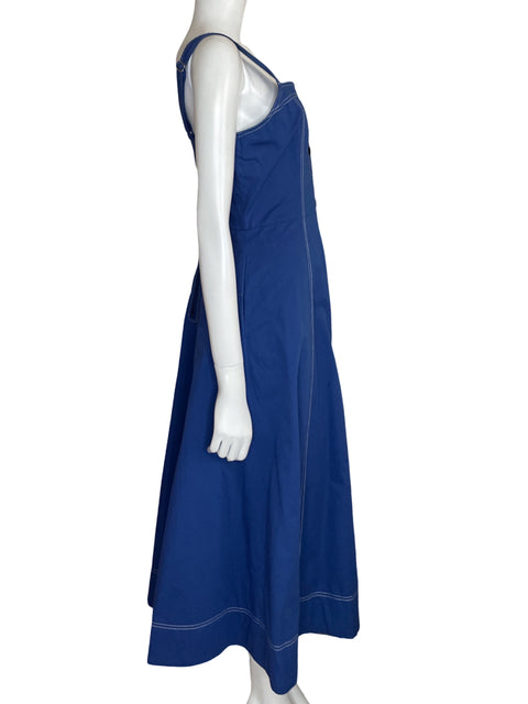 Vestido Feemarket Midi Acampanado Azul - Talla M