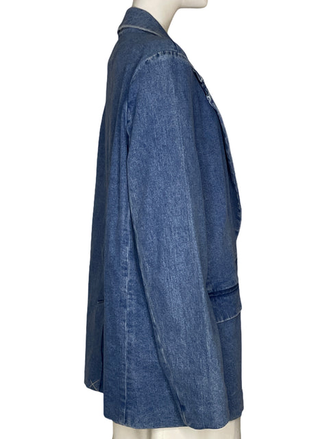 Chaqueta Staud Oversize Denim Azul - Talla XL