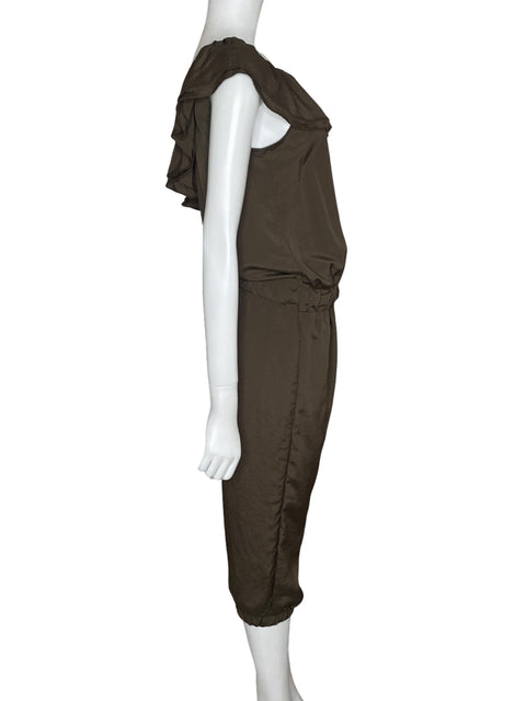 Mono Event One shoulder Vuelos Marrón - Talla M