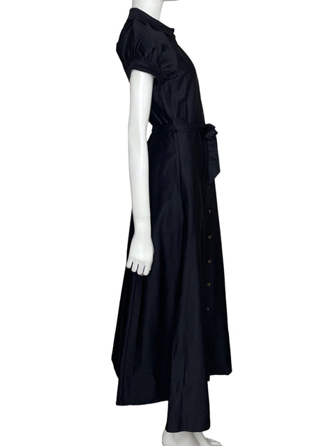 Vestido Calvin Klein Maxi Camisero Negro - Talla 2