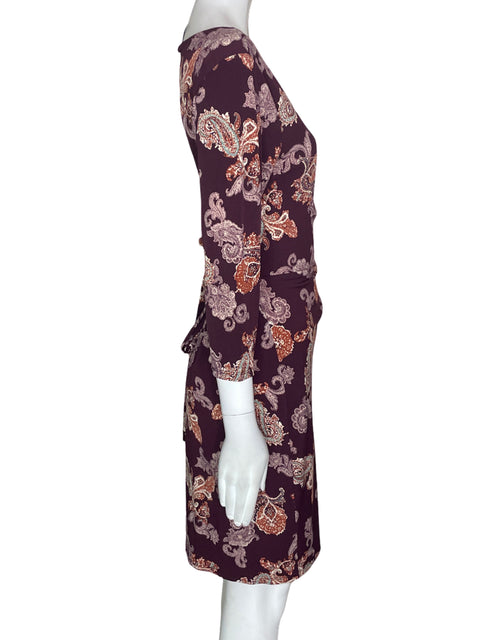 Vestido Ann Taylor Midi Ajustado Marrón - Talla M