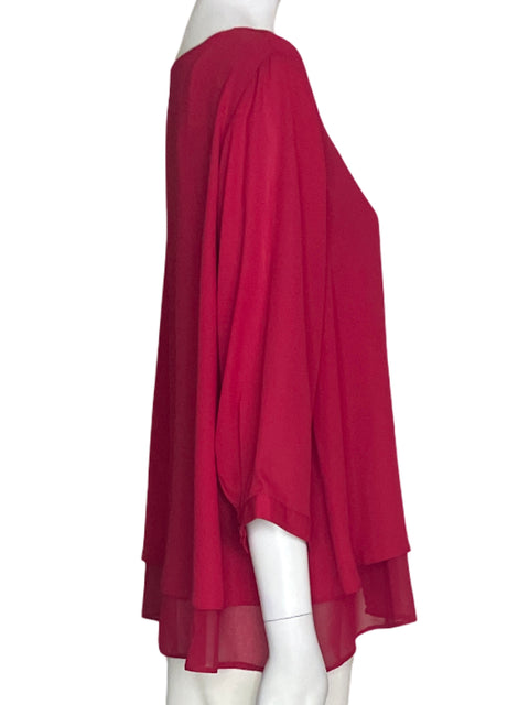 Blusa Yessica Liso Suelto Rojo - Talla 44