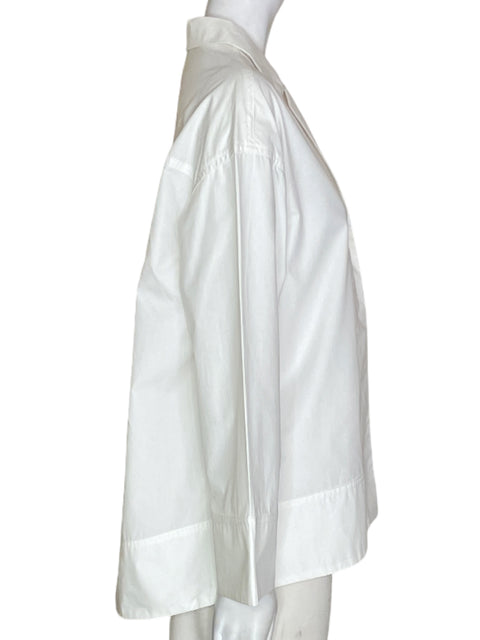 Blusa Parfois Liso Manga larga Blanco - Talla M