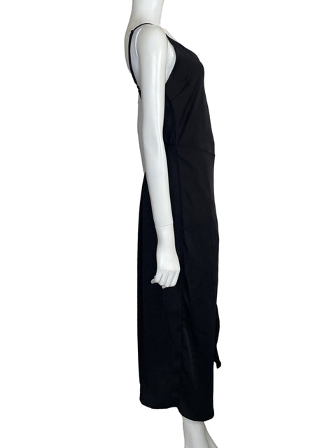 Vestido Tyche Midi De tiras Negro - Talla M