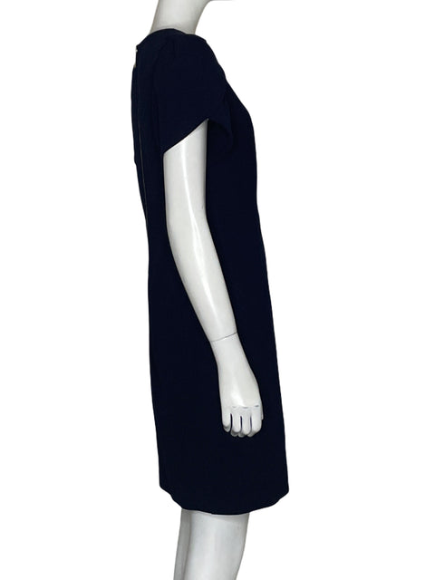 Vestido Calvin Klein Fluido Manga corta Azul - Talla 6