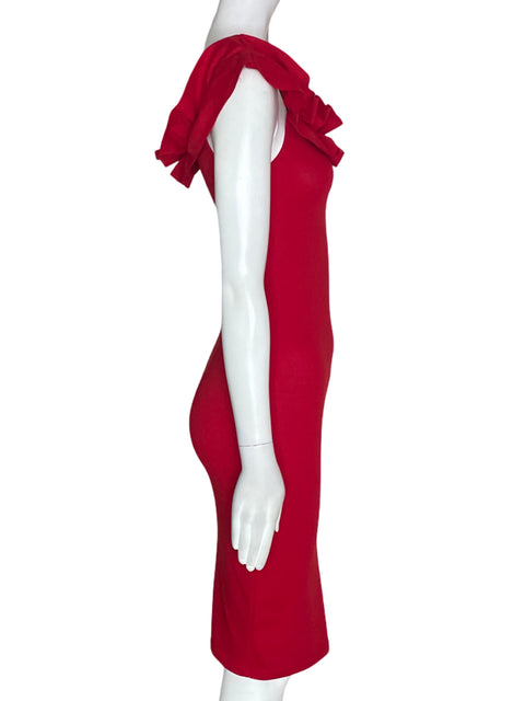 Vestido Zara Trafaluc Mini Liso Rojo - Talla S