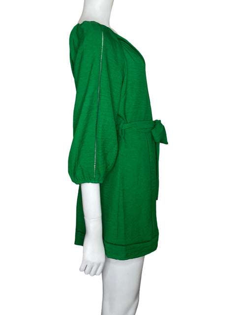 Romper Milk & Honey One shoulder Cinturón Verde - Talla L