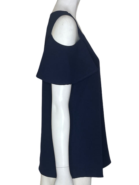 Blusa Calvin Klein Liso Mangas caidas Azul - Talla XS