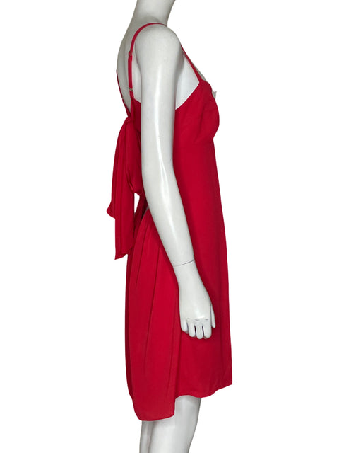 Vestido Amanda Uprichard Mini Liso Rojo - Talla M