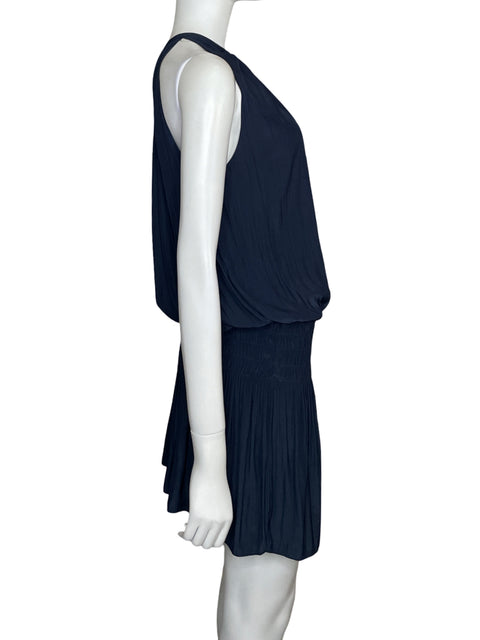 Vestido Ramy Brook Mini Plisado Azul - Talla S