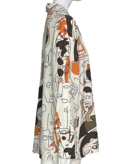 Blusa Tesoro Tps Estampado Naranja - Talla L