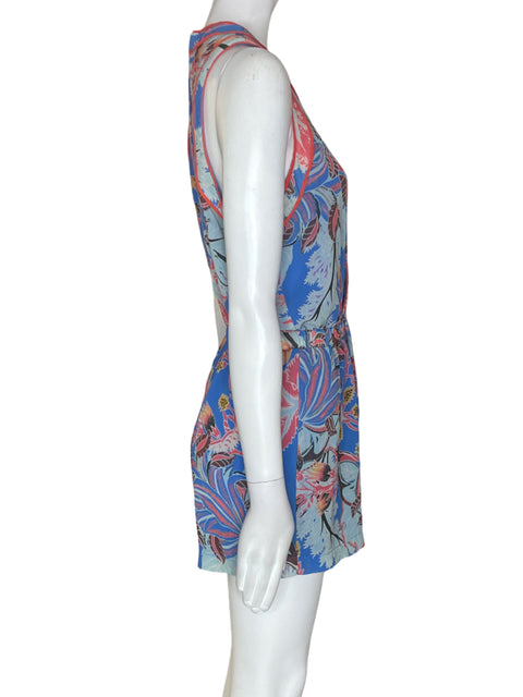 Romper Adelyn Rae Estampado Sin mangas Azul - Talla S