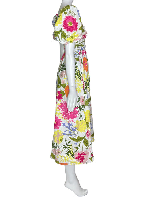 Vestido Reformation Maxi Estampado Rosado - Talla S