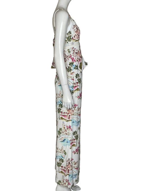 Conjunto Favorite Daughter Estampado Playa Blanco - Talla 4
