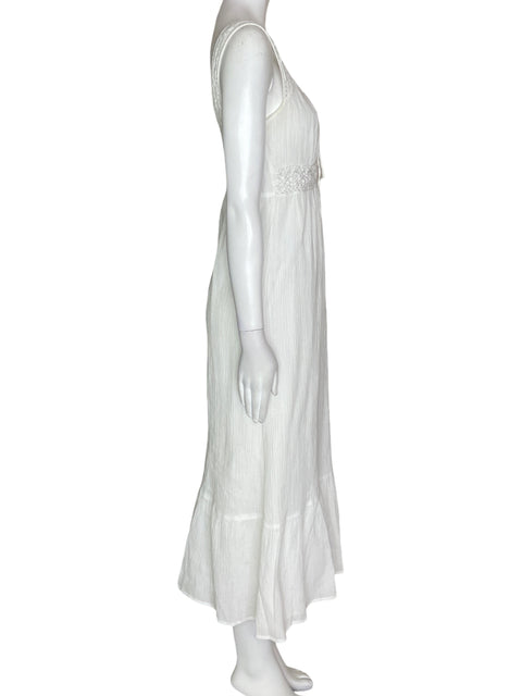 Vestido Ann Taylor Tejido Maxi Blanco - Talla 4